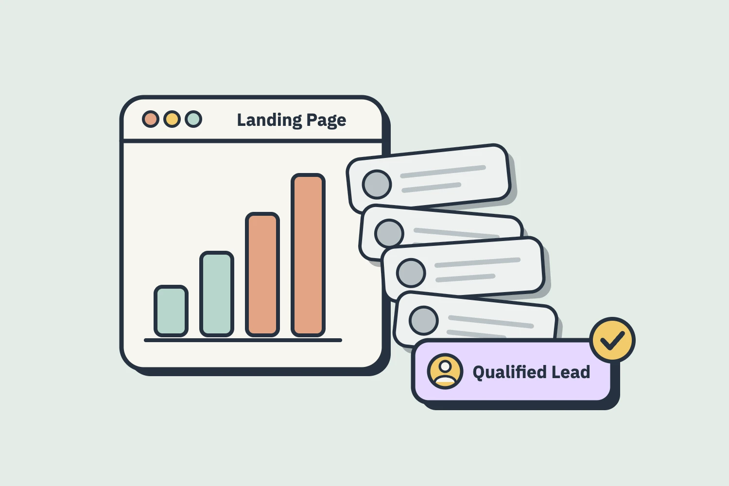 ภาพปกบทความ CRO หน้า Landing Page ที่มี Lead จำนวนมาก แต่มีเพียงหนึ่งรายที่เป็น Qualified Lead